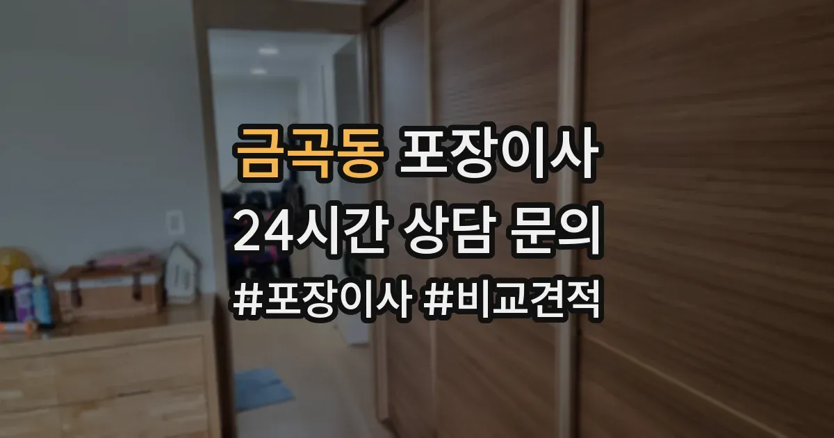 금곡동 포장이사