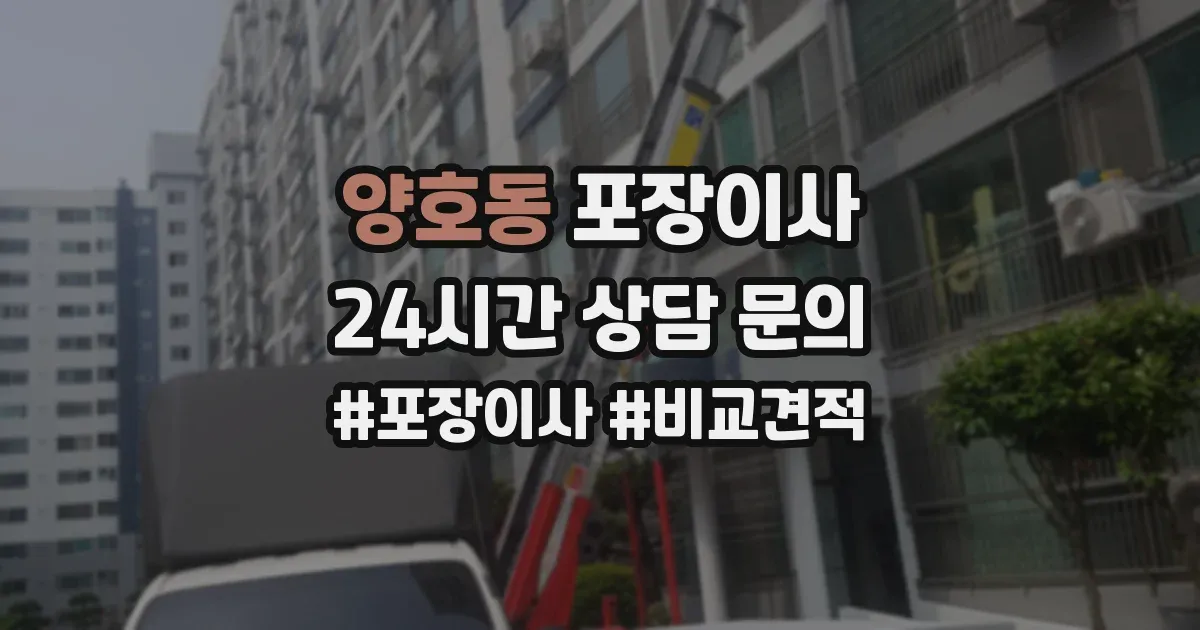 양호동 포장이사