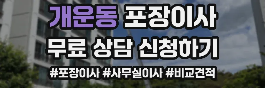 개운동 포장이사