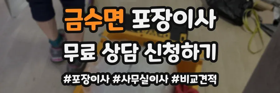 금수면 포장이사