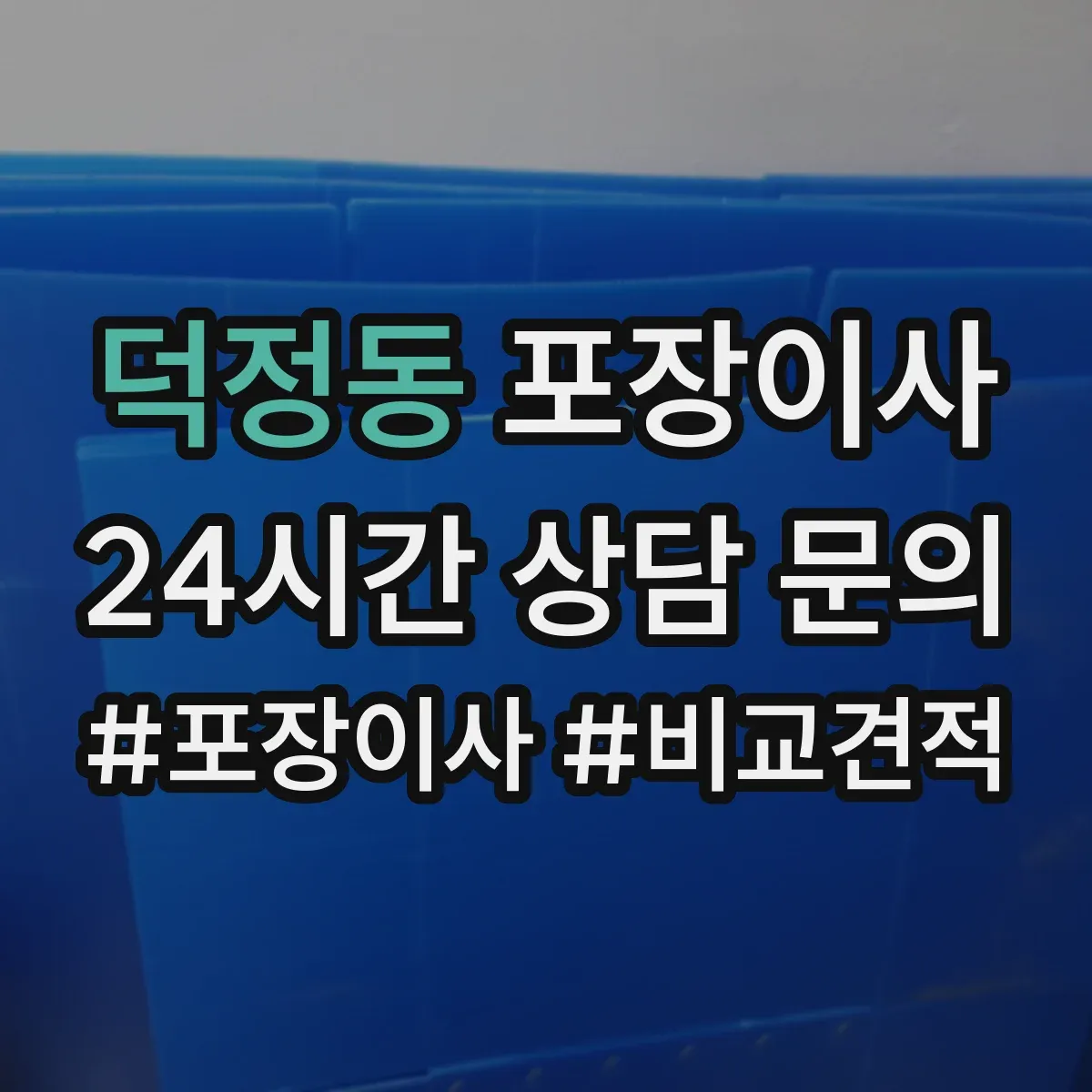덕정동 포장이사