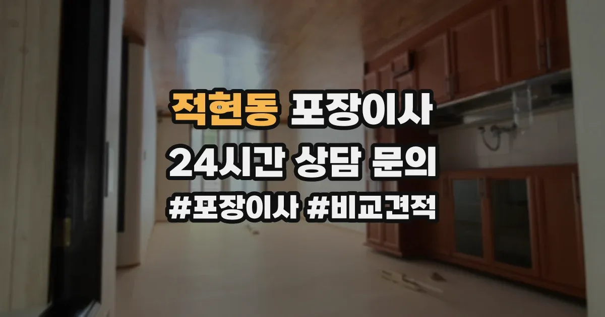 적현동 포장이사
