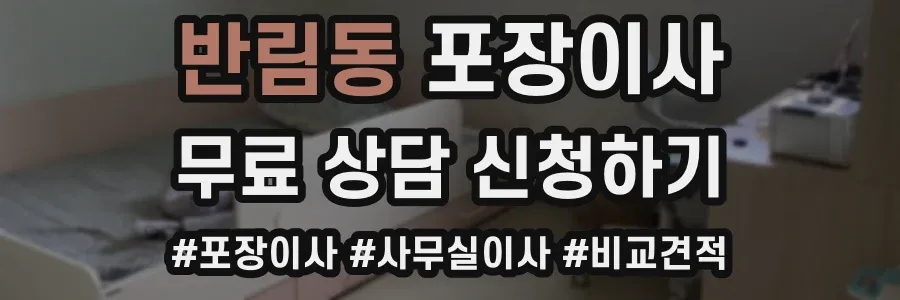 반림동 포장이사