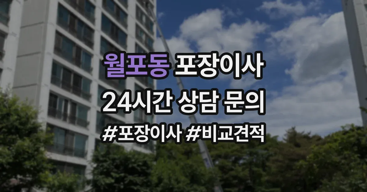 월포동 포장이사