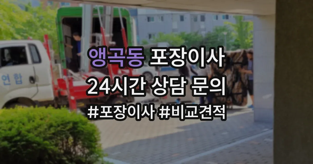 앵곡동 포장이사