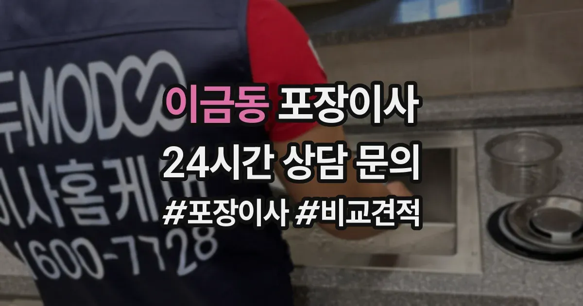 이금동 포장이사