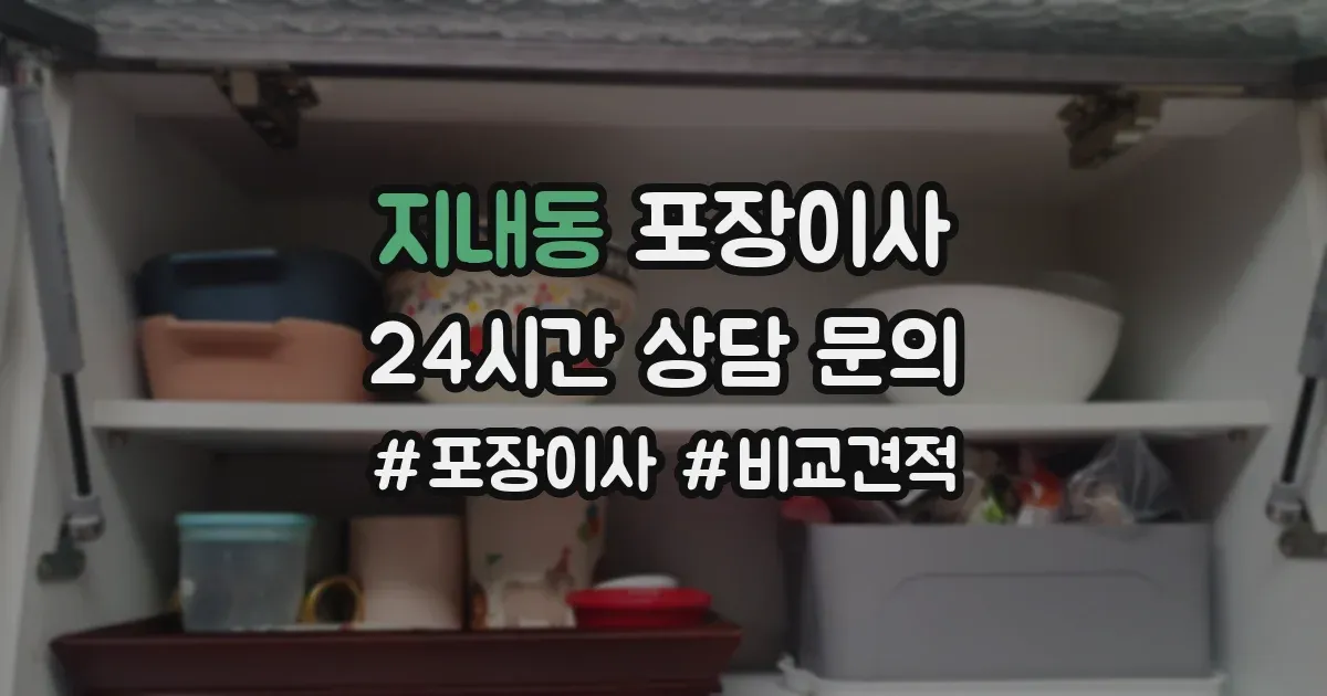 지내동 포장이사