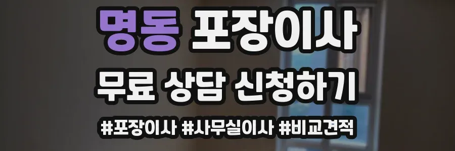 명동 포장이사