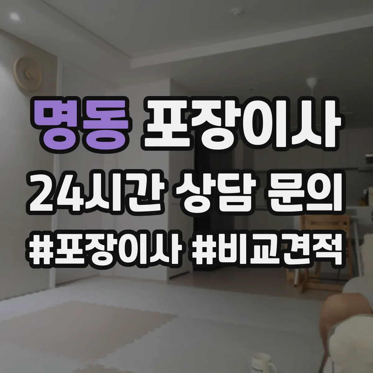 명동 포장이사
