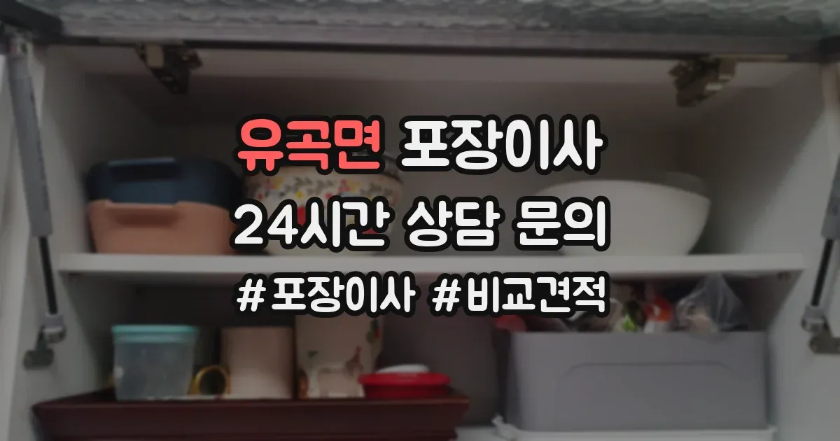 유곡면 포장이사