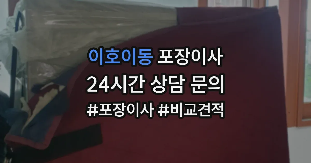 이호이동 포장이사