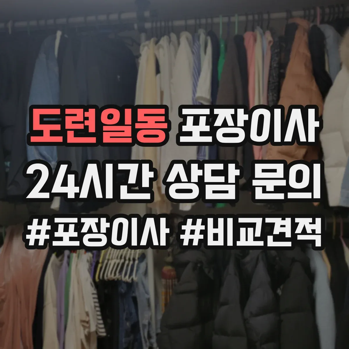 도련일동 포장이사