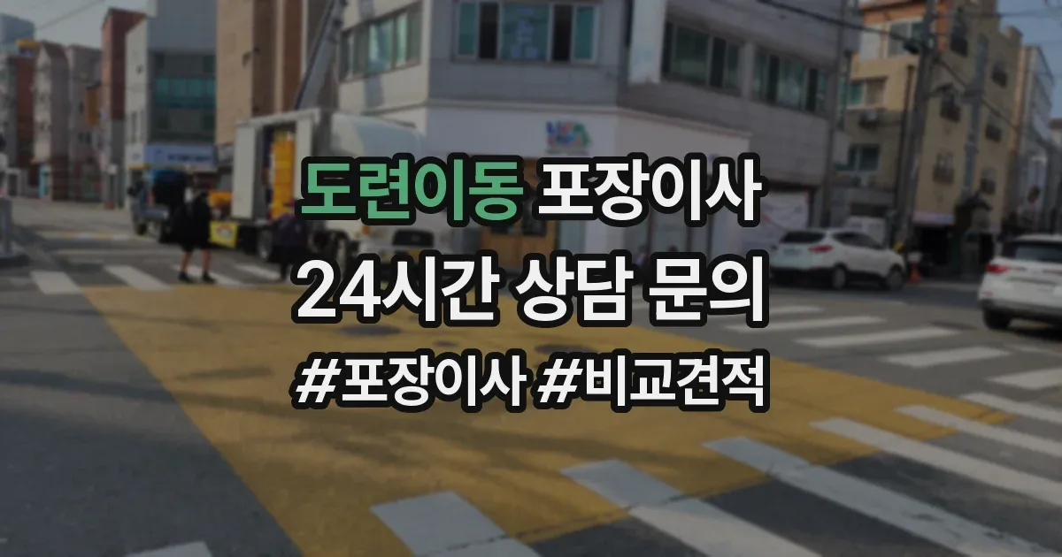 도련이동 포장이사