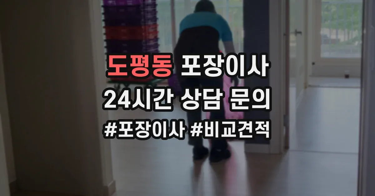 도평동 포장이사