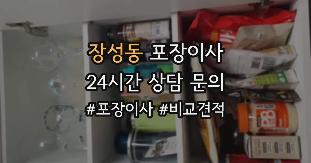 장성동 포장이사