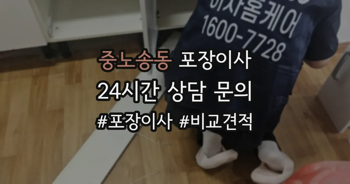 중노송동 포장이사