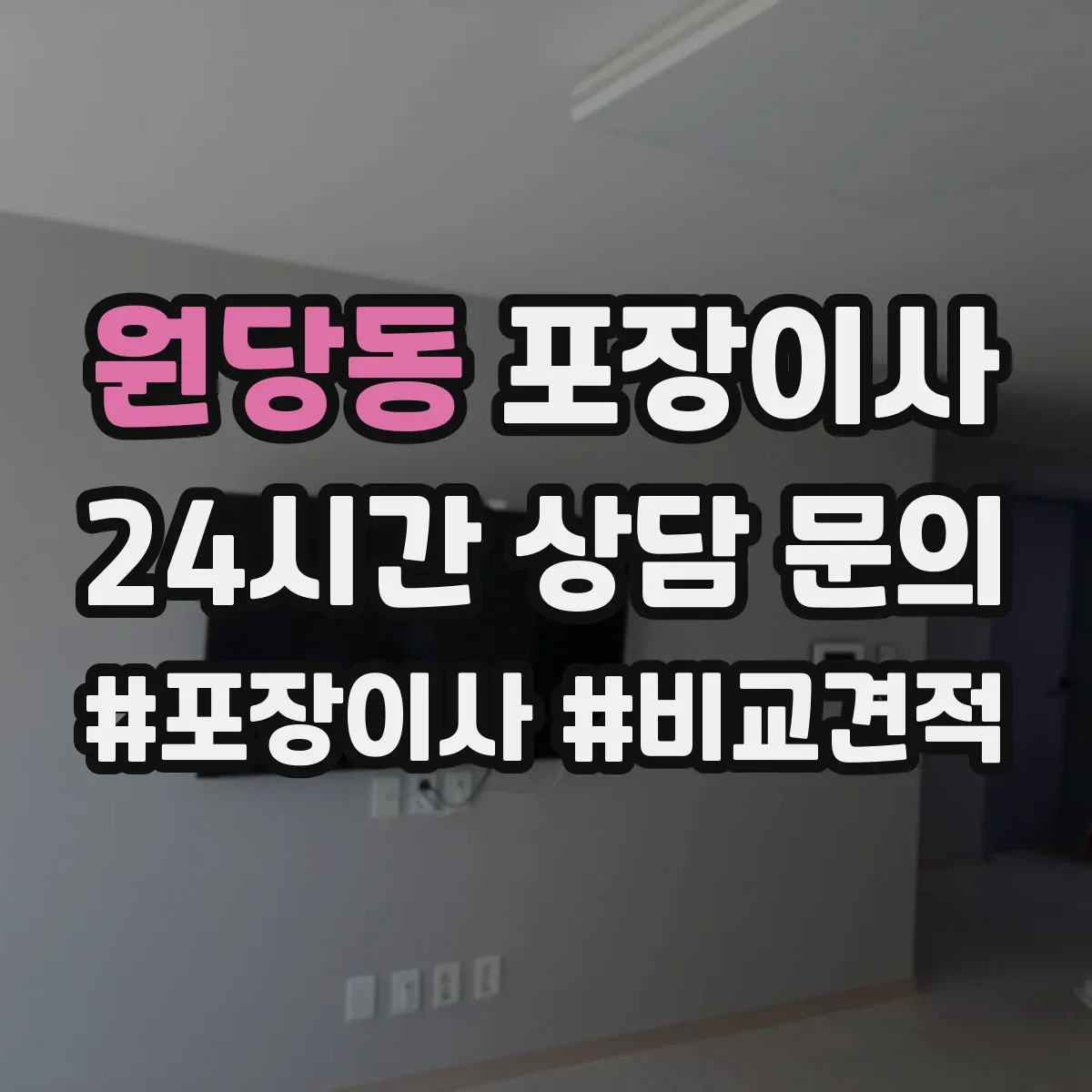원당동 포장이사