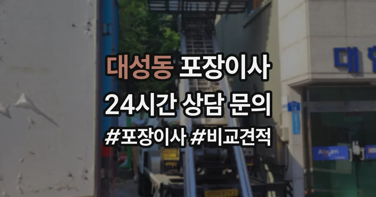 대성동 포장이사