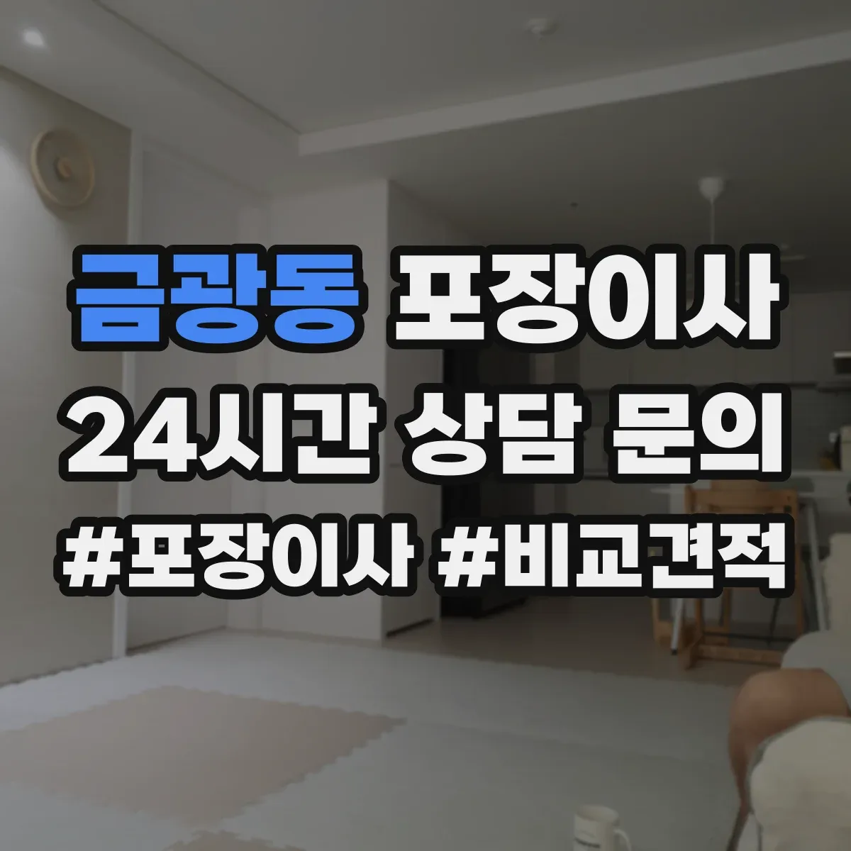 금광동 포장이사