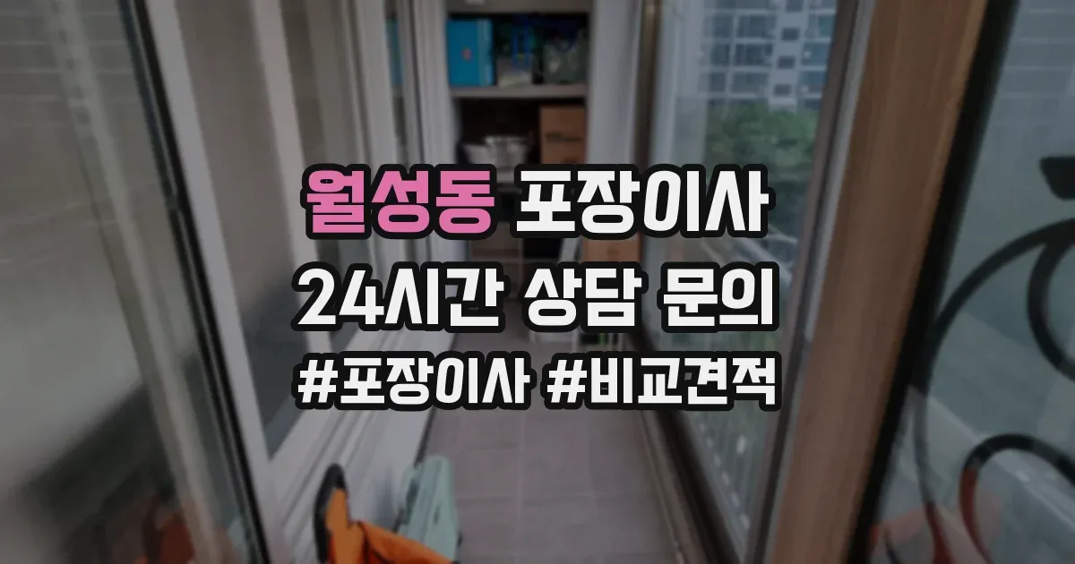 월성동 포장이사