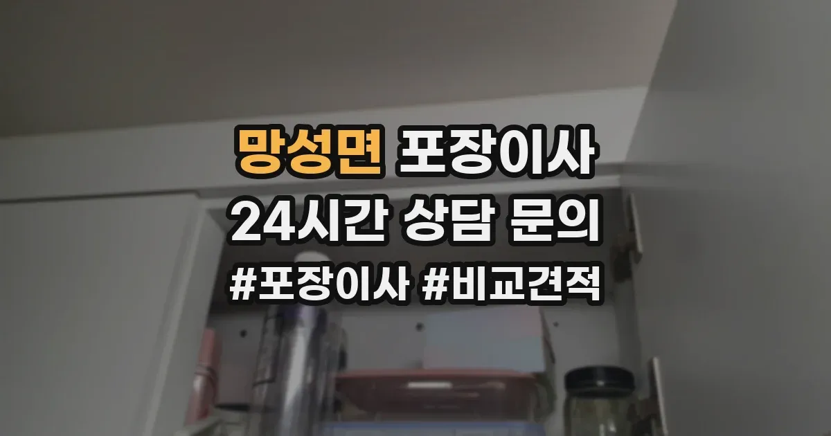 망성면 포장이사