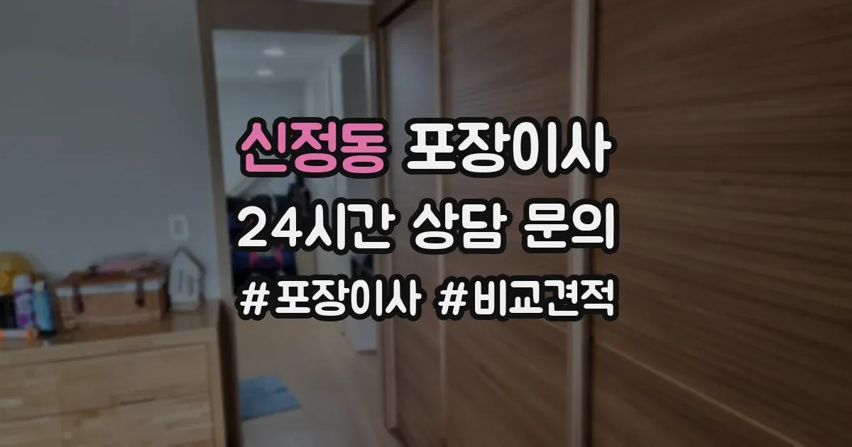 신정동 포장이사