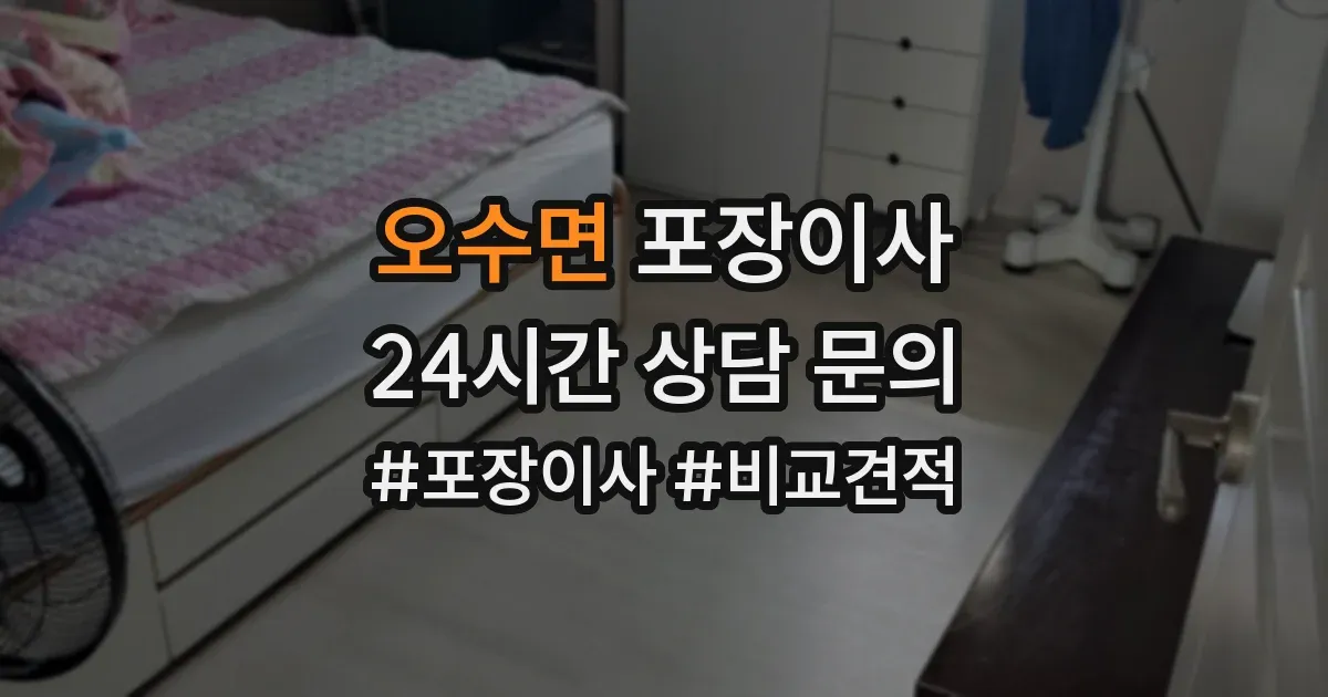 오수면 포장이사