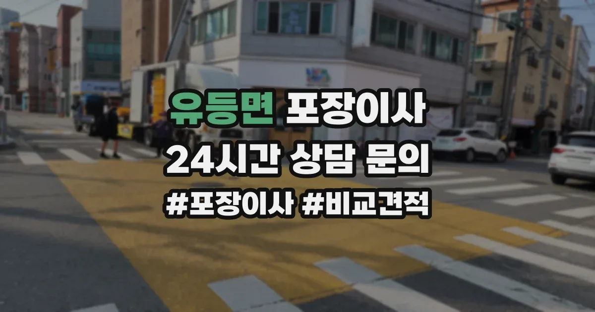 유등면 포장이사