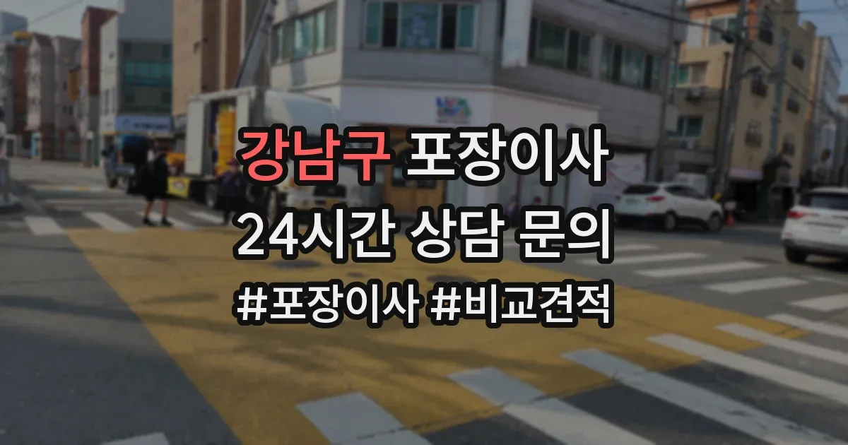 강남구 포장이사