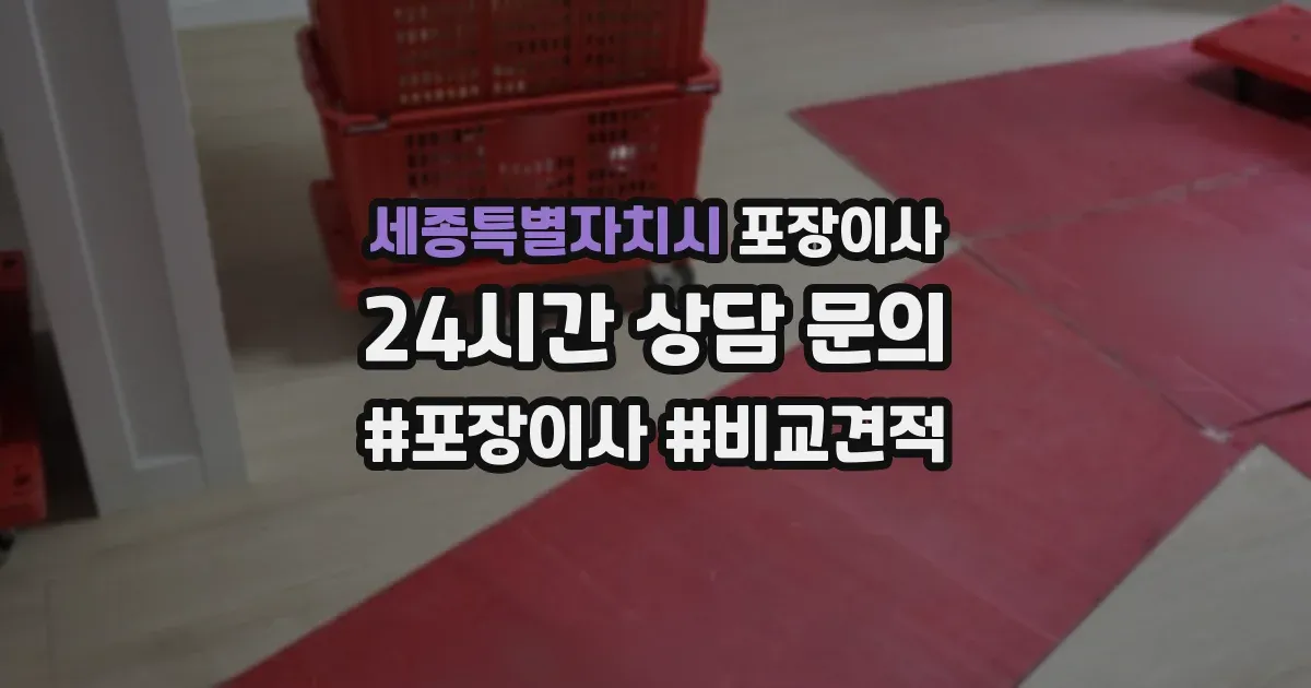 세종특별자치시 포장이사