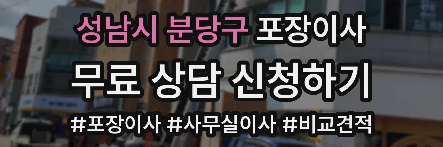 성남시 분당구 포장이사