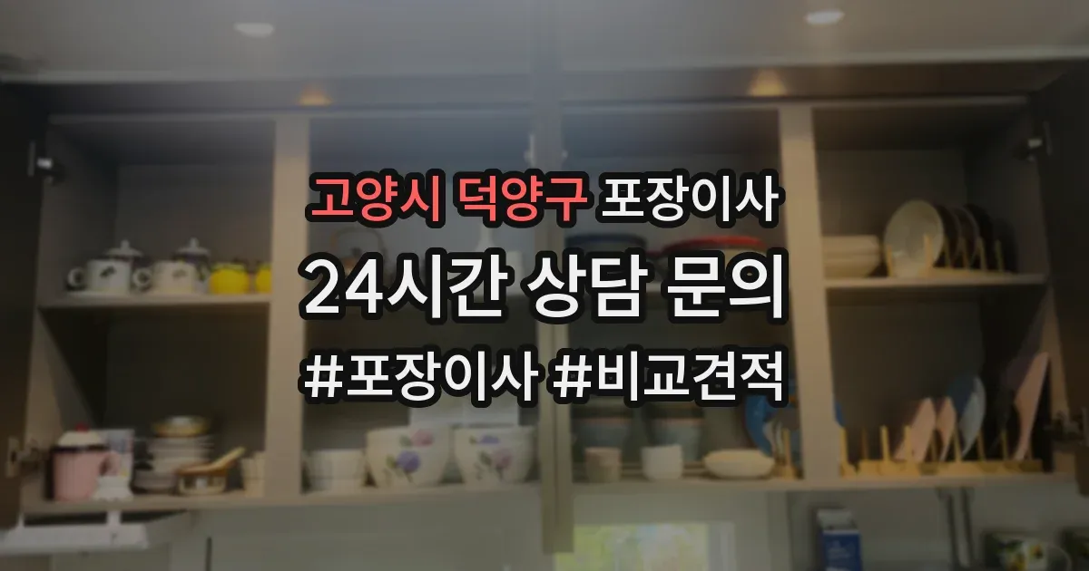 고양시 덕양구 포장이사