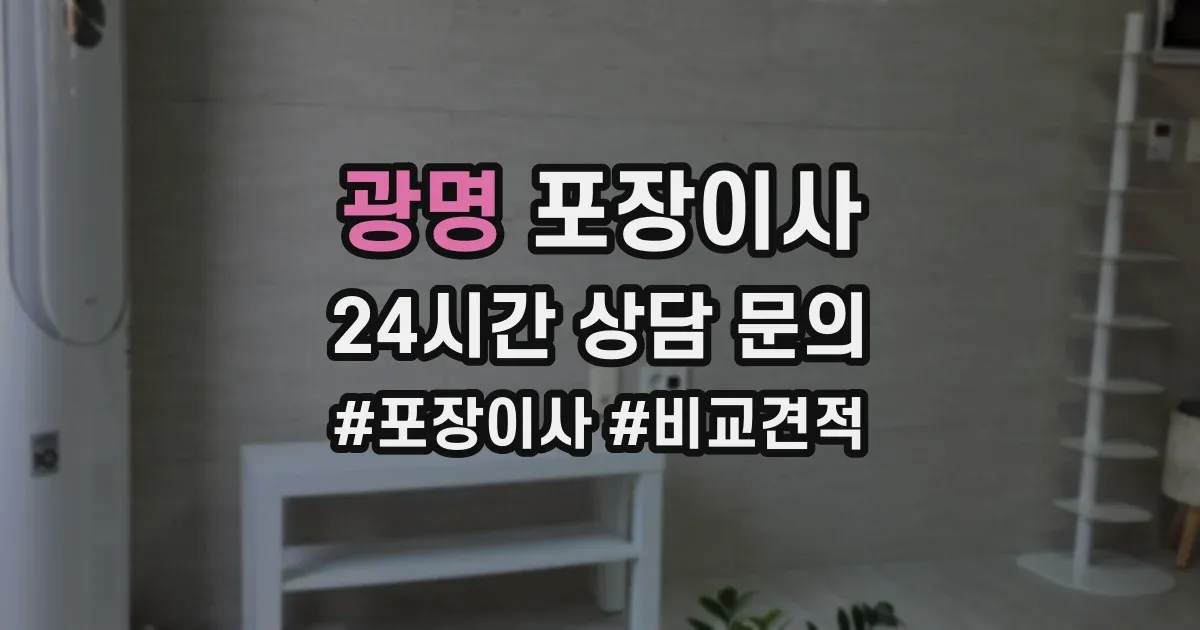 광명 포장이사