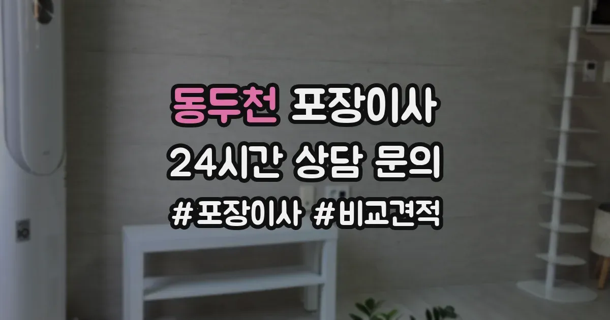 동두천 포장이사