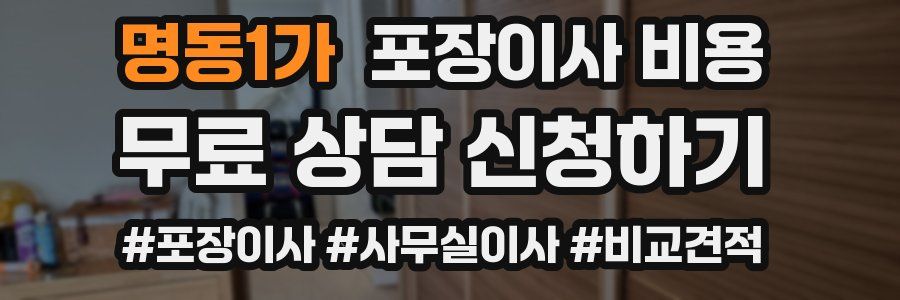 명동1가 포장이사 비용