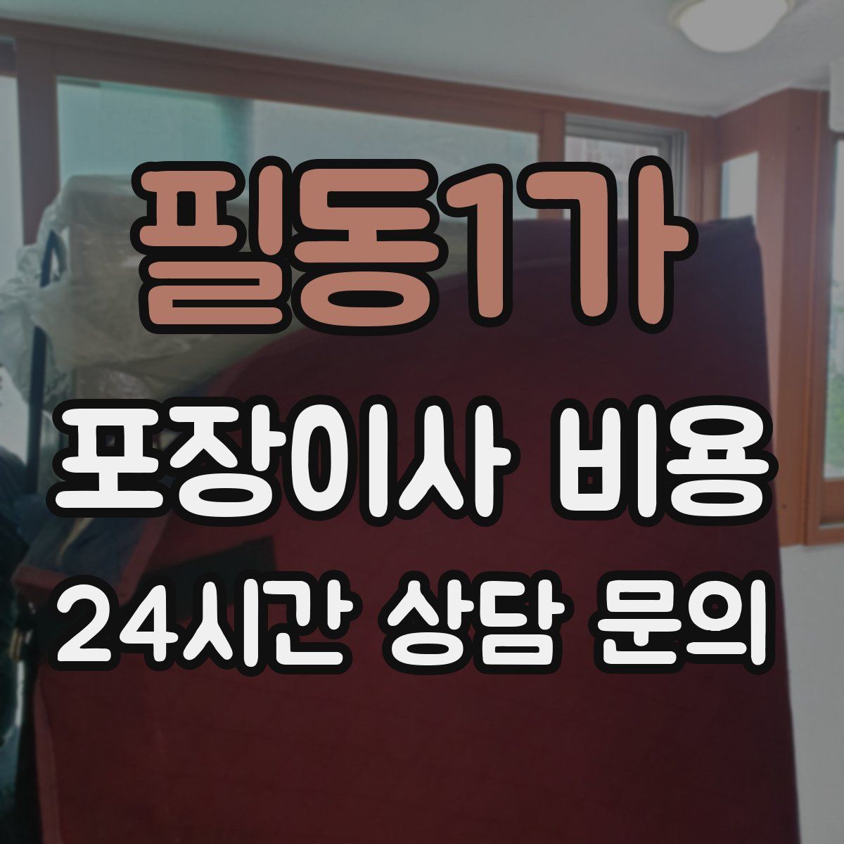 필동1가 포장이사 비용