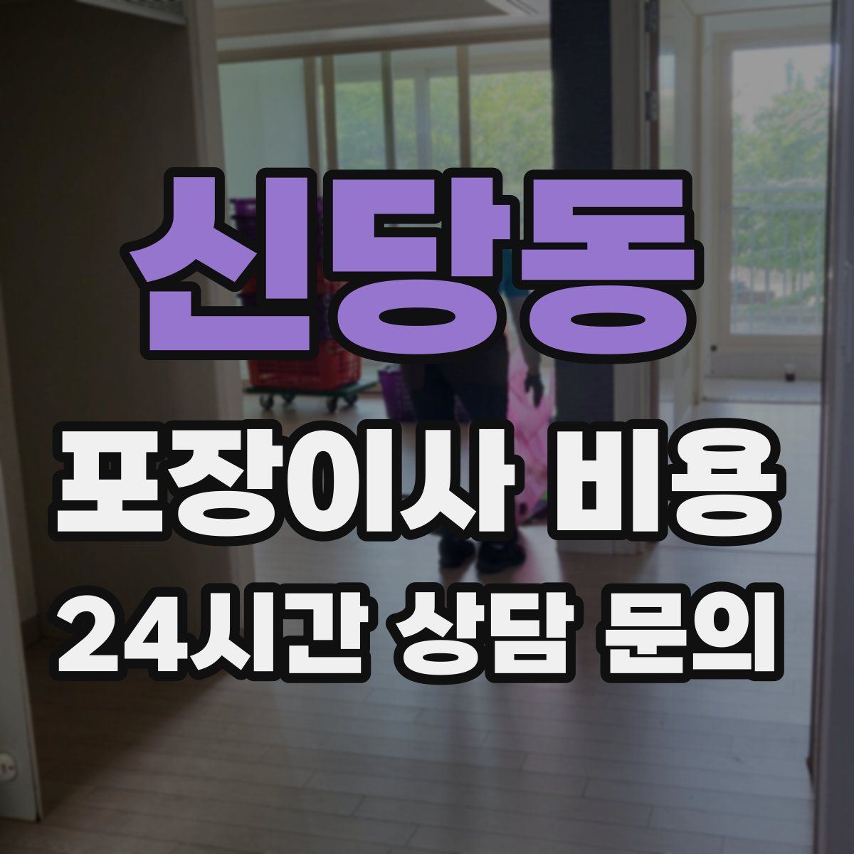 신당동 포장이사 비용