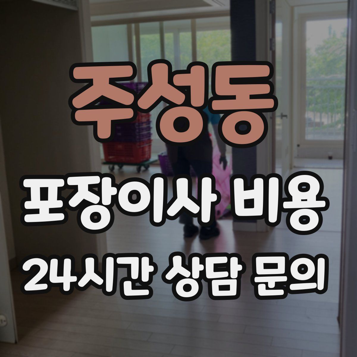주성동 포장이사 비용