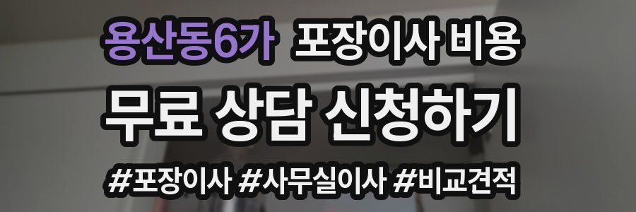용산동6가 포장이사 비용