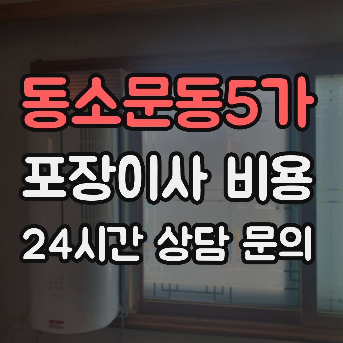 동소문동5가 포장이사 비용 눈 오는 날 이사에서 주의해야 할 점