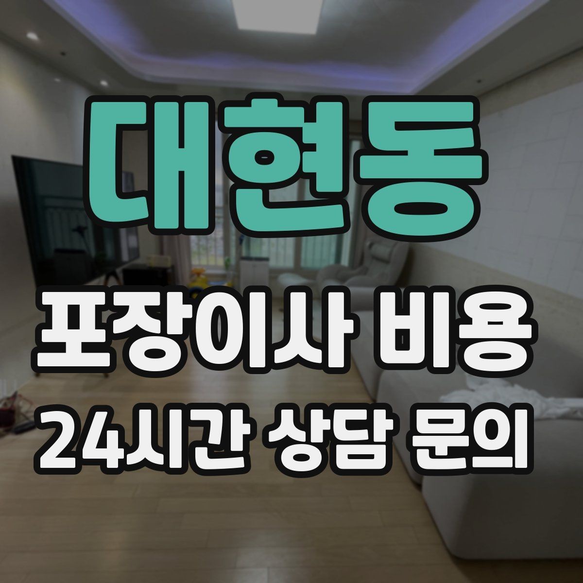 대현동 포장이사 비용 박스 수를 줄이는 정리 전략