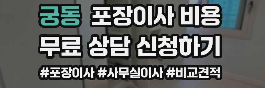 궁동 포장이사 비용