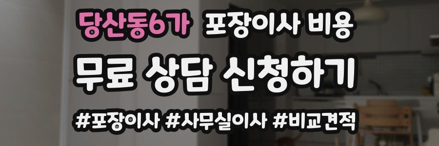당산동6가 포장이사 비용