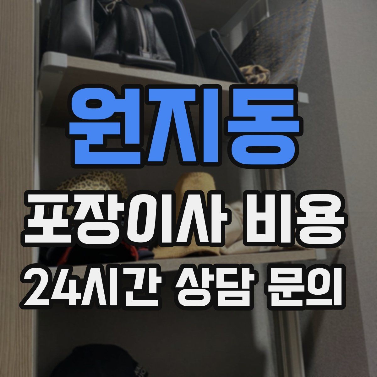 원지동 포장이사 비용 작업 속도와 품질이 비용과 연결되는 이유