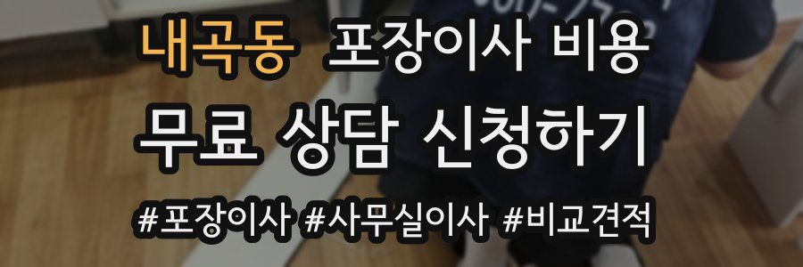 내곡동 포장이사 비용