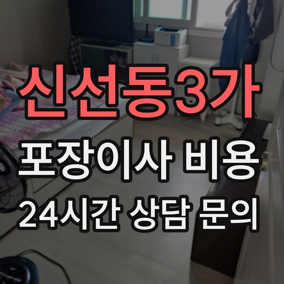 신선동3가 포장이사 비용