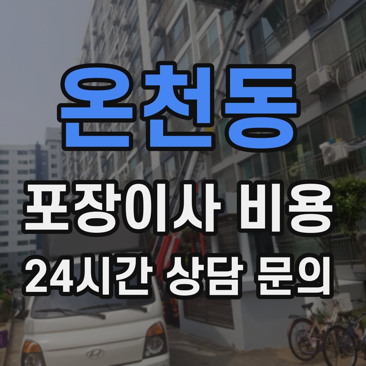 온천동 포장이사 비용