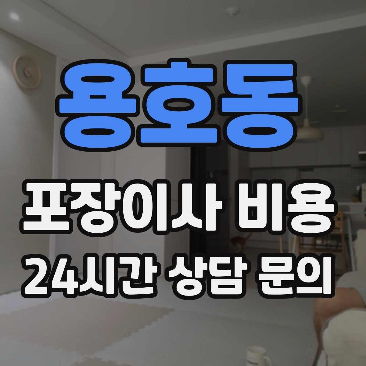용호동 포장이사 비용 관리사무소에 미리 알려야 하는 내용