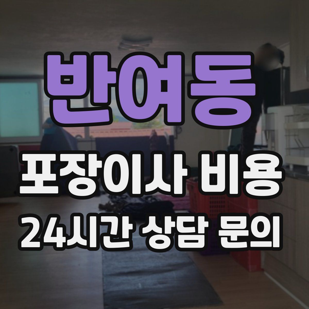 반여동 포장이사 비용