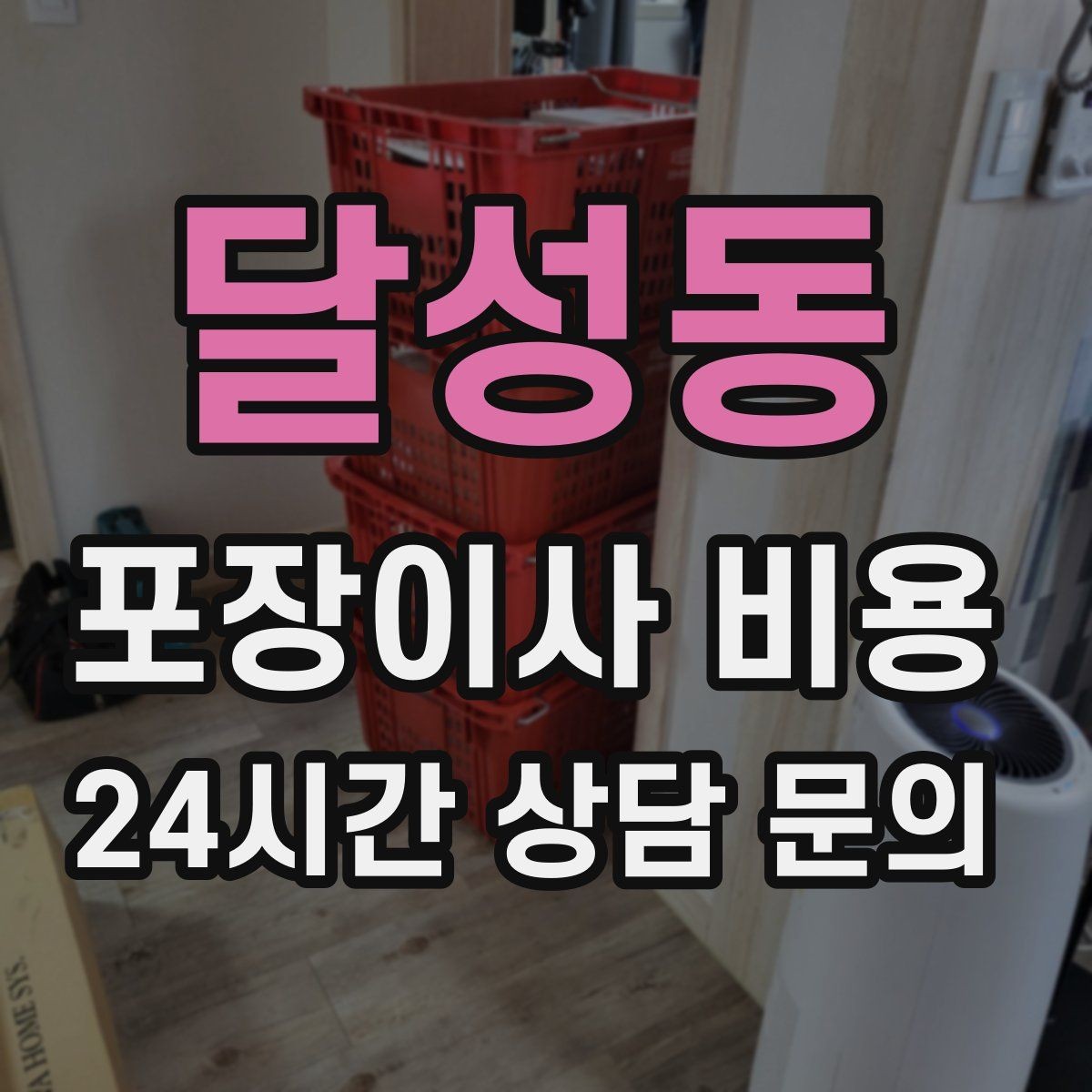 달성동 포장이사 비용 1인 가구가 포장이사를 선택하는 이유